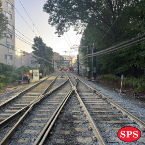 Completed tracks after replacement work. 