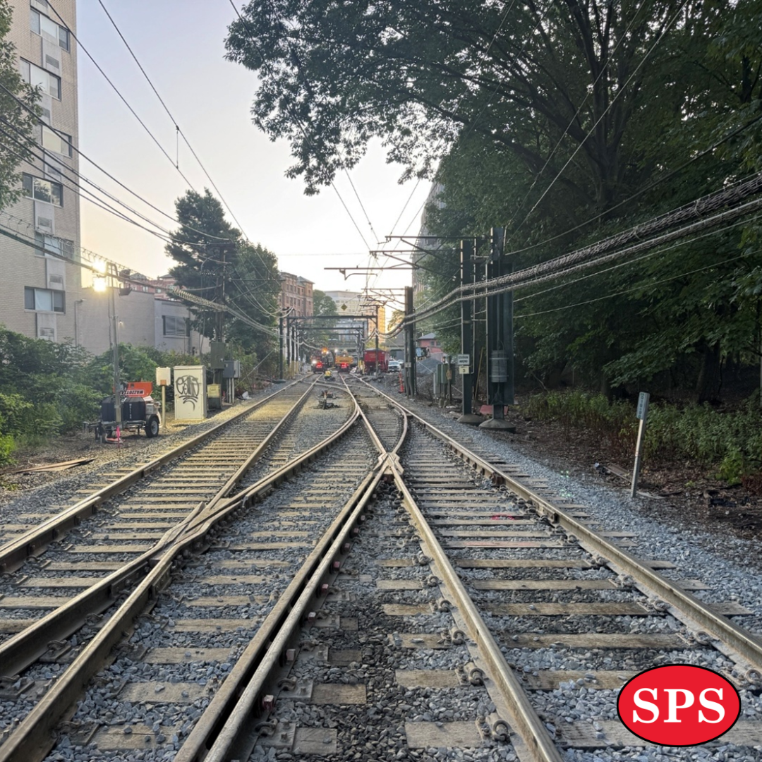 Completed tracks after replacement work.