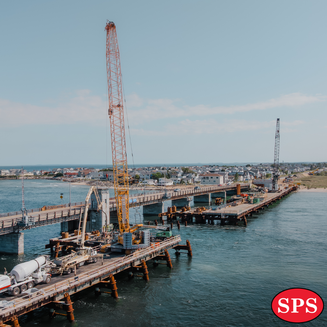 a side view of the Seabrook-Hampton Bridge Replacement Project